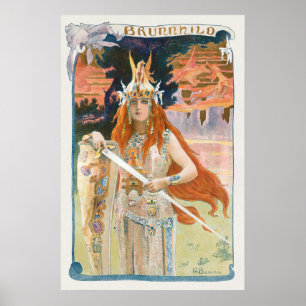 Póster Brunnhild L'Estampe Moderne por Gaston Bussière