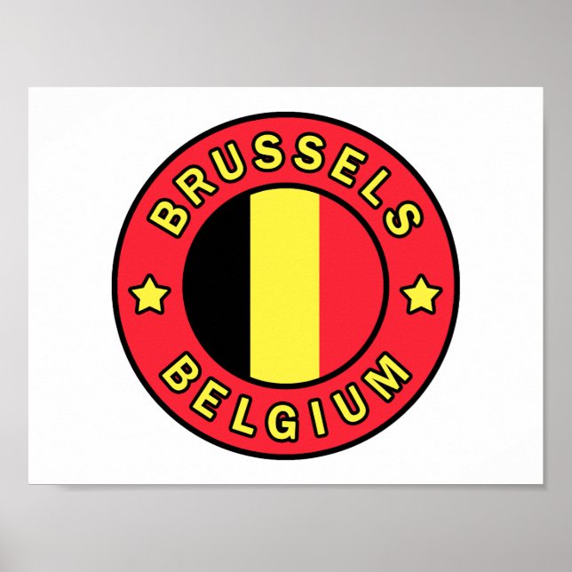 Póster Bruselas Bélgica (Frente)