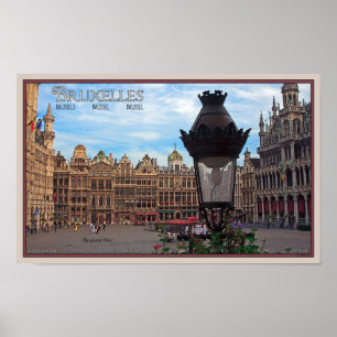 Póster Bruselas - el lugar magnífico