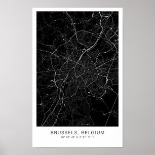Póster bruselas poster escándalo minimalista