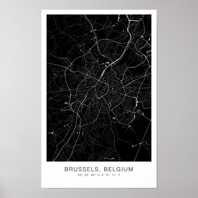 Póster bruselas poster escándalo minimalista (Frente)