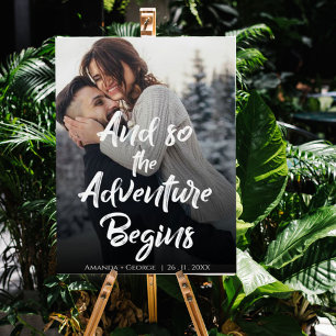 Póster Brussel Font "La aventura comienza" bienvenida bod