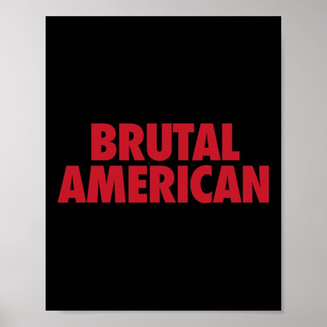 Póster Brutal Americano  (Frente)