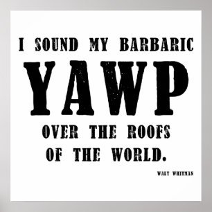 Póster brutal yawp