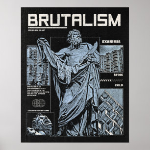 Póster Brutalismo - Diseño Brutal