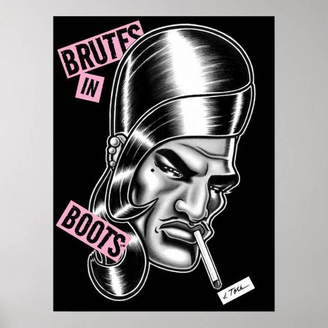 Póster Brutes in Boots™/"Boots" LaDoll™ (Frente)
