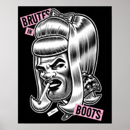 Póster Brutes in Boots™/Rocky Stockings™/Peluca