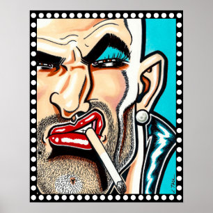 Póster Bruto Hermoso/Primer Plano