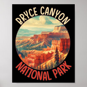 Póster Bryce Canyon Estado de Utah parques nacionales vin