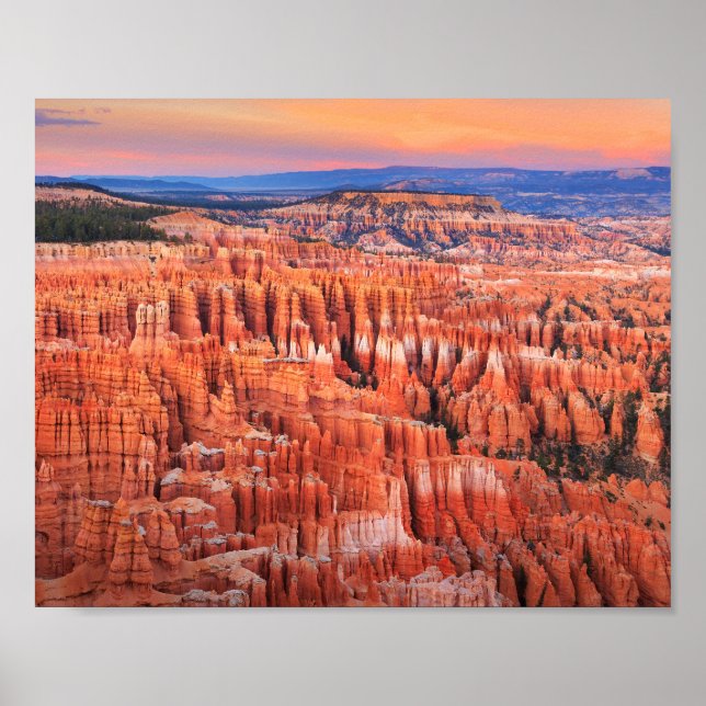 Póster Bryce Canyon National Park Sunset (Frente)