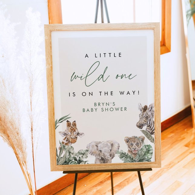 Póster BRYN Cute Jungle Safari Baby Baby Shower Animal (Subido por el creador)