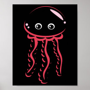 Póster Bt Jellyfish Sonriente Costume Cute Animal Hallowe