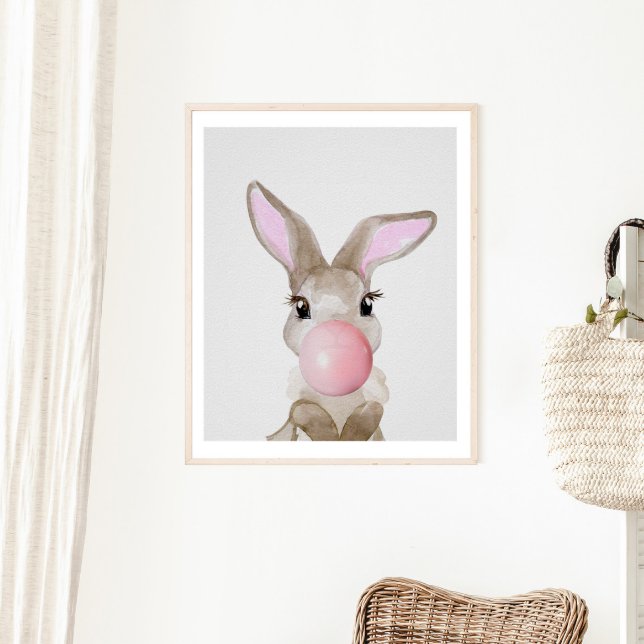 Póster Bubble Gum Bunny Cub Nursery Child Woodland (Subido por el creador)