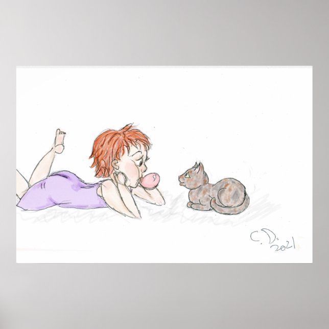 Póster Bubblegum-Tails&Tots (Frente)