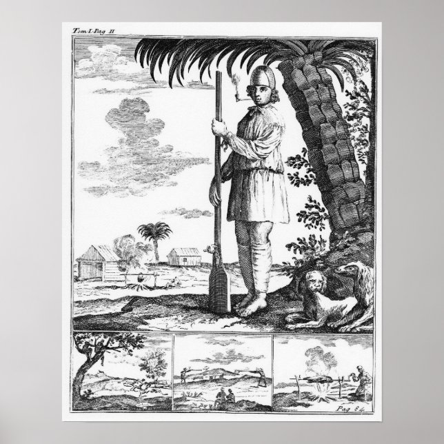 Póster Bucanero en las Antillas, 1686 (Frente)