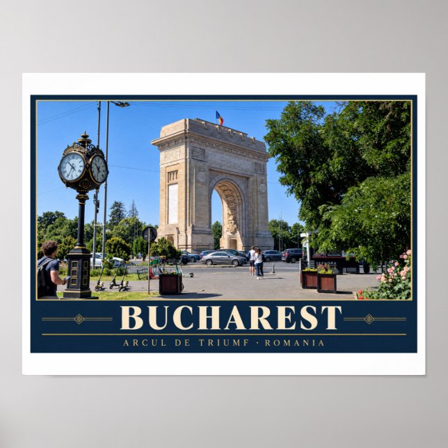 Póster Bucarest Arcul de Triumf (Frente)