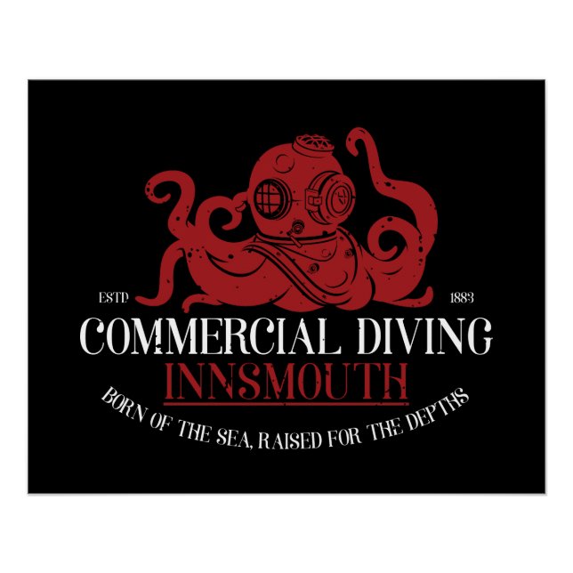 Póster Buceo comercial Innsmouth (Anverso)