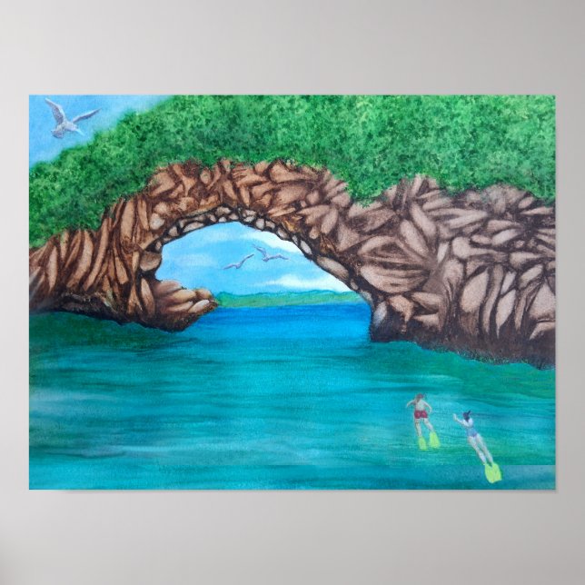 Póster Buceo en el paraíso  (Frente)
