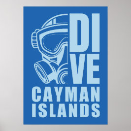 Póster Buceo en las Islas Caimán