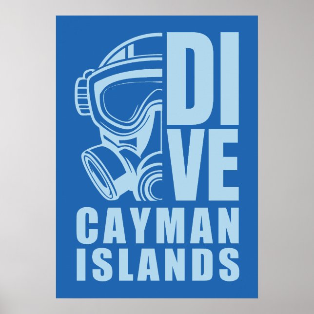 Póster Buceo en las Islas Caimán (Frente)