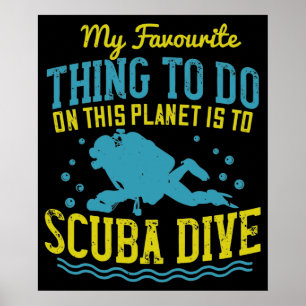 Póster Buceo - Mi Cosa Favorita Es El Buceo