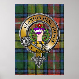 Póster Buchanan Tartan & Badge