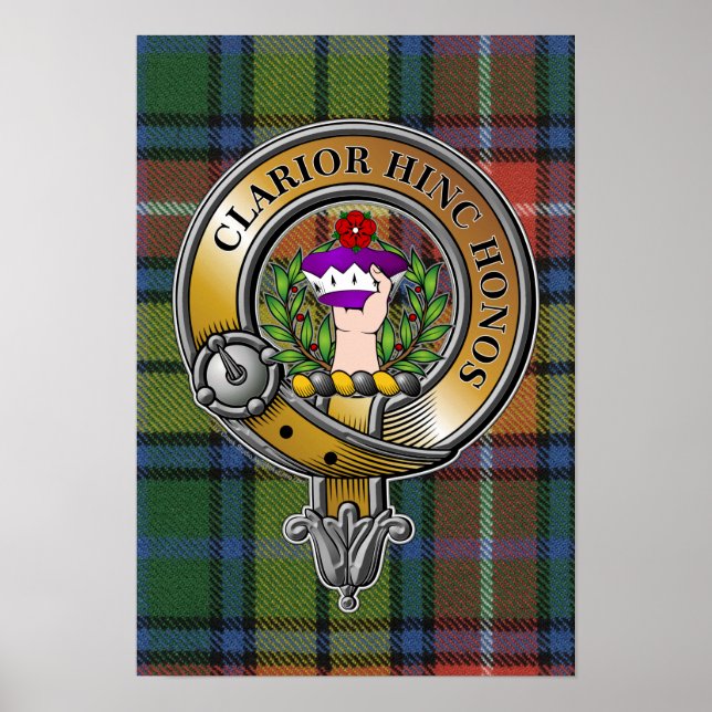 Póster Buchanan Tartan & Badge (Frente)