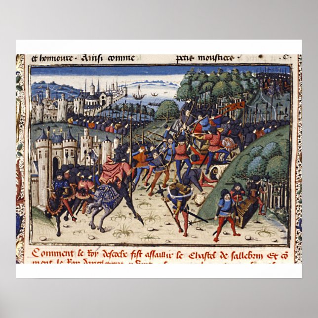 Póster Buchmalerei Mittelalter Kreuzzug (Frente)