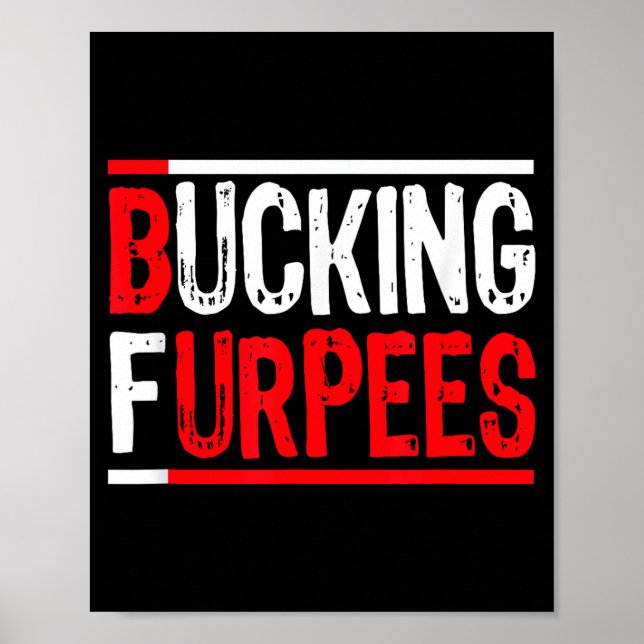 Póster Bucking Furpees Burpees Workout Enthusiast Christm (Frente)