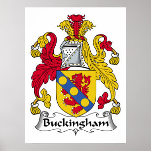 Póster Buckingham Family Crest