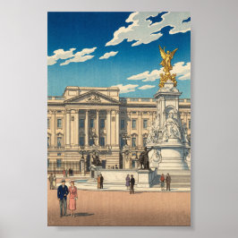 Póster Buckingham Palace Japanese Woodblock Print