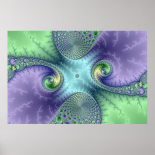 Póster Bucles de frutalidad - Poster fractal