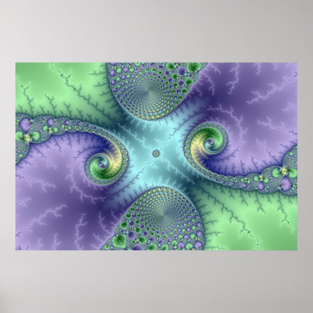 Póster Bucles de frutalidad - Poster fractal (Frente)