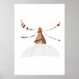 Póster Buda Boudha Swoyambhu