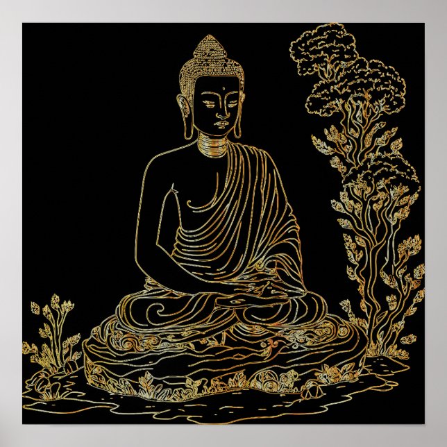 Póster Buda de oro (Frente)