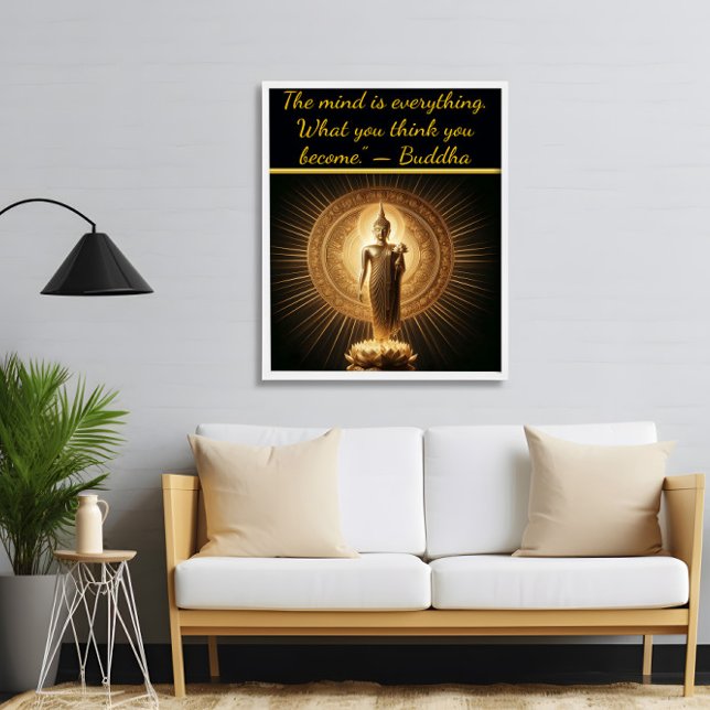 Póster Buda de oro en la posada de meditación del loto (Subido por el creador)