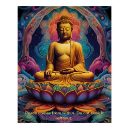 Póster Buda: El emblema de la iluminación