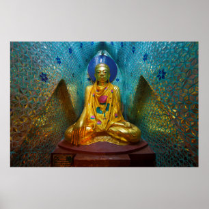 Póster Buda en hornacina ornamentada