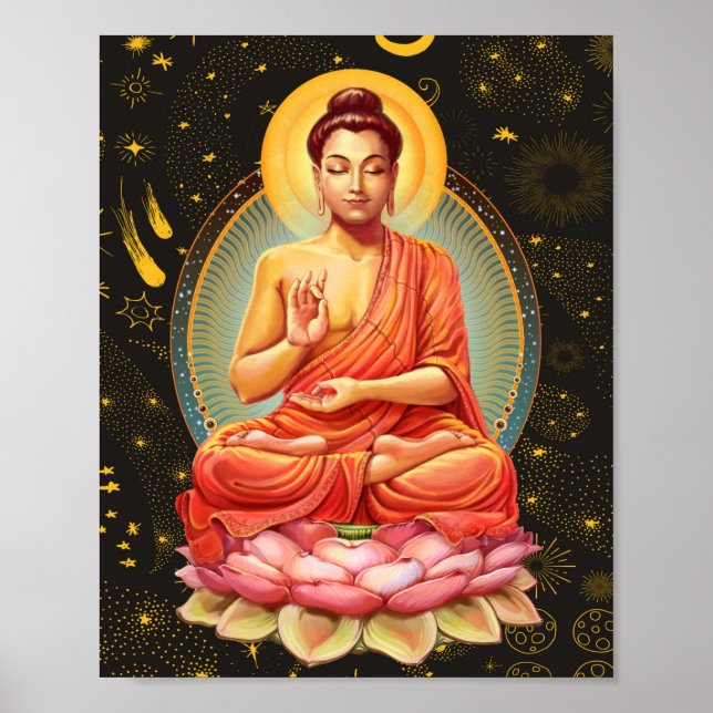 Póster Buda en Poster de Economía (Frente)