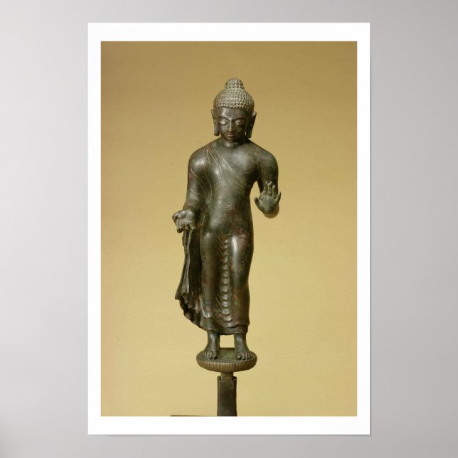 Póster Buda, Gupta, Phopnar (bronce) (Frente)