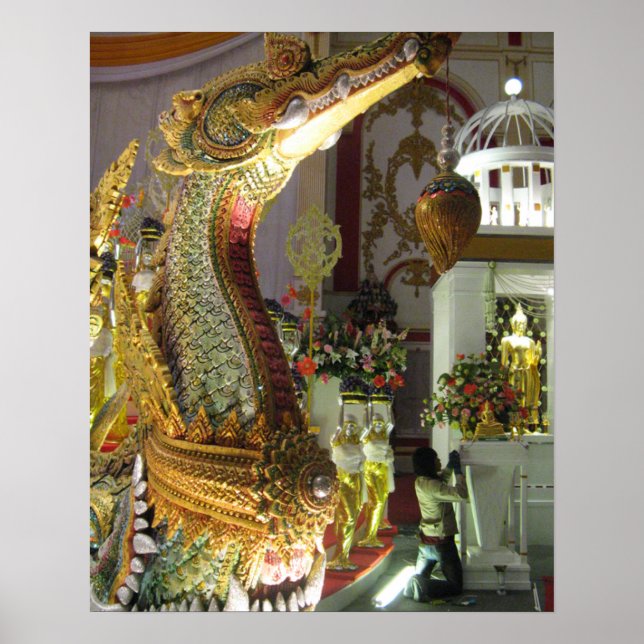 Póster Buda Islam ... musulmán tailandés (Frente)