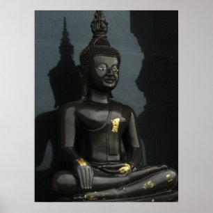 Póster Buda Negro ... Tailandia