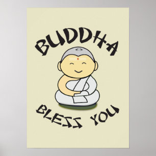 Póster Buda te bendice - Buda feliz