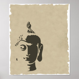 Póster Buda vintage shabby elegante hipster zen