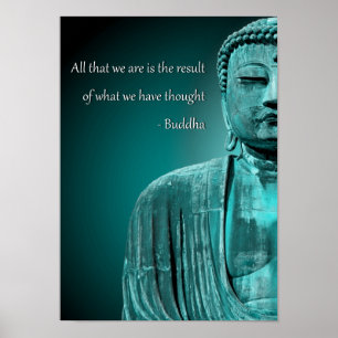 Póster Buda Zen Cita Poster espiritual Inspirador