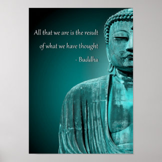 Póster Buda Zen Cita Poster espiritual Inspirador