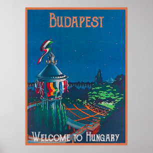 Póster Budapest, Bastión de los Pescadores, Hungría