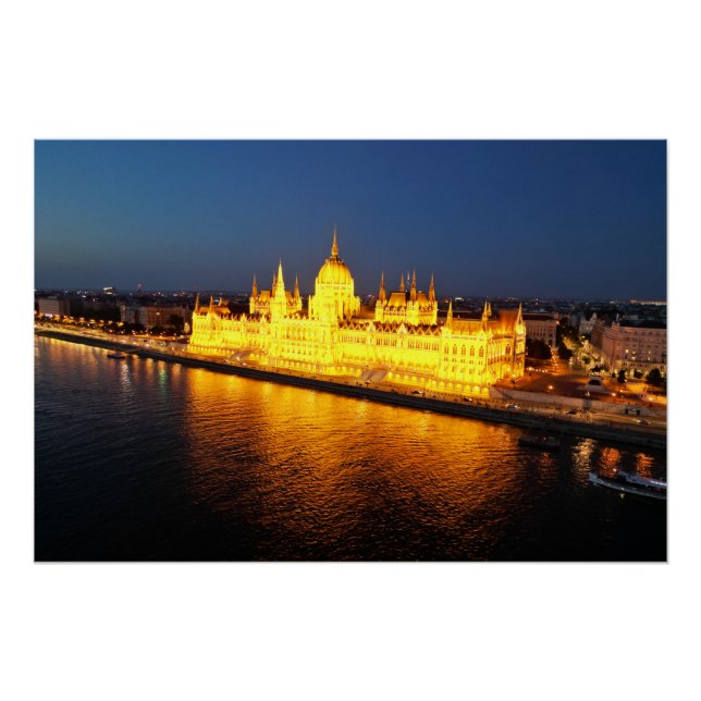 Póster Budapest Hungría (Anverso)