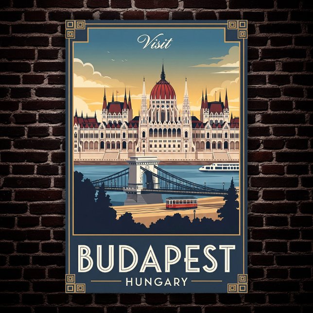 Póster Budapest, Hungría, Poster de Viajes Vintage de los (Subido por el creador)