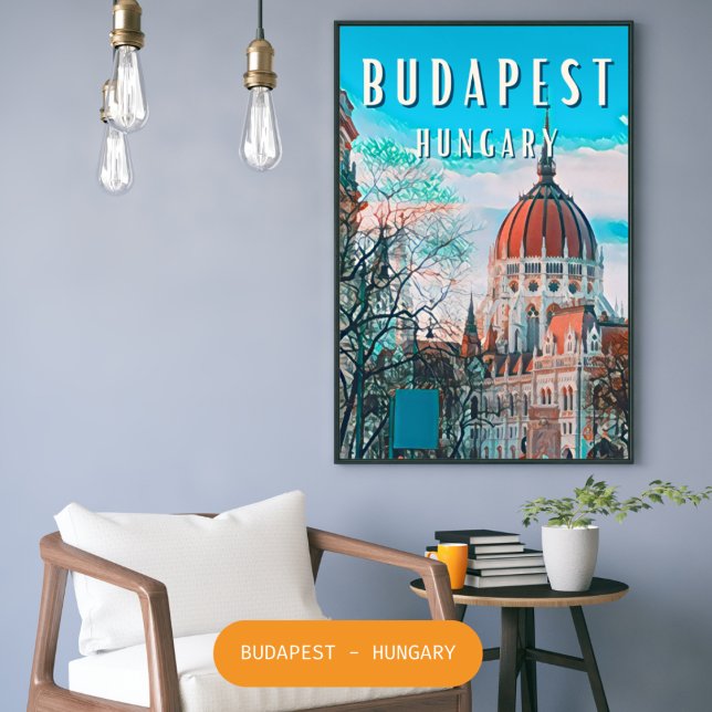 Póster Budapest, la perla del Danubio (Budapest, la perle du Danube)